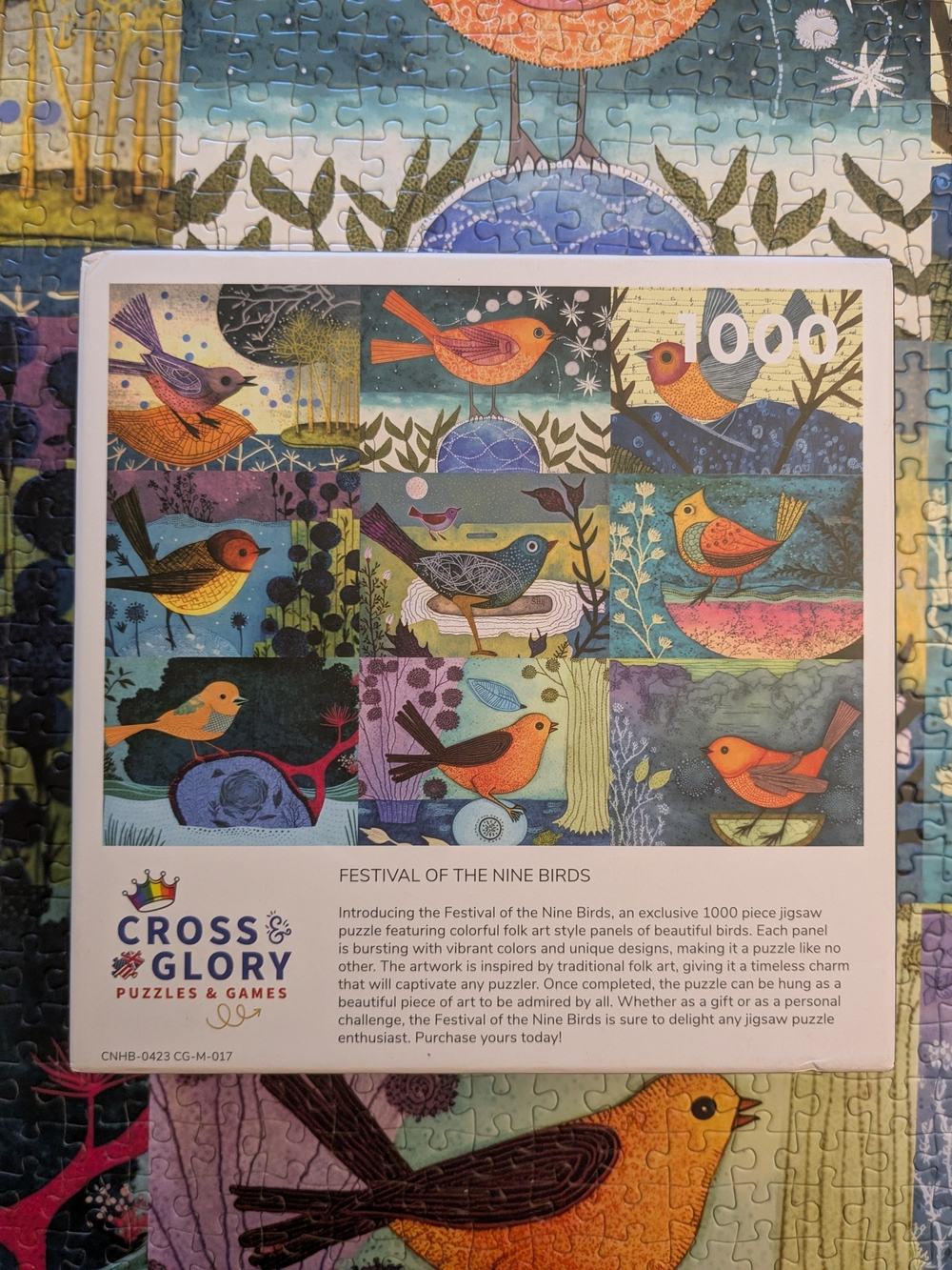 Cross And Glory 1000 Piece Puzzle - Festival Of The Nine Birds - Picture 10 of 10